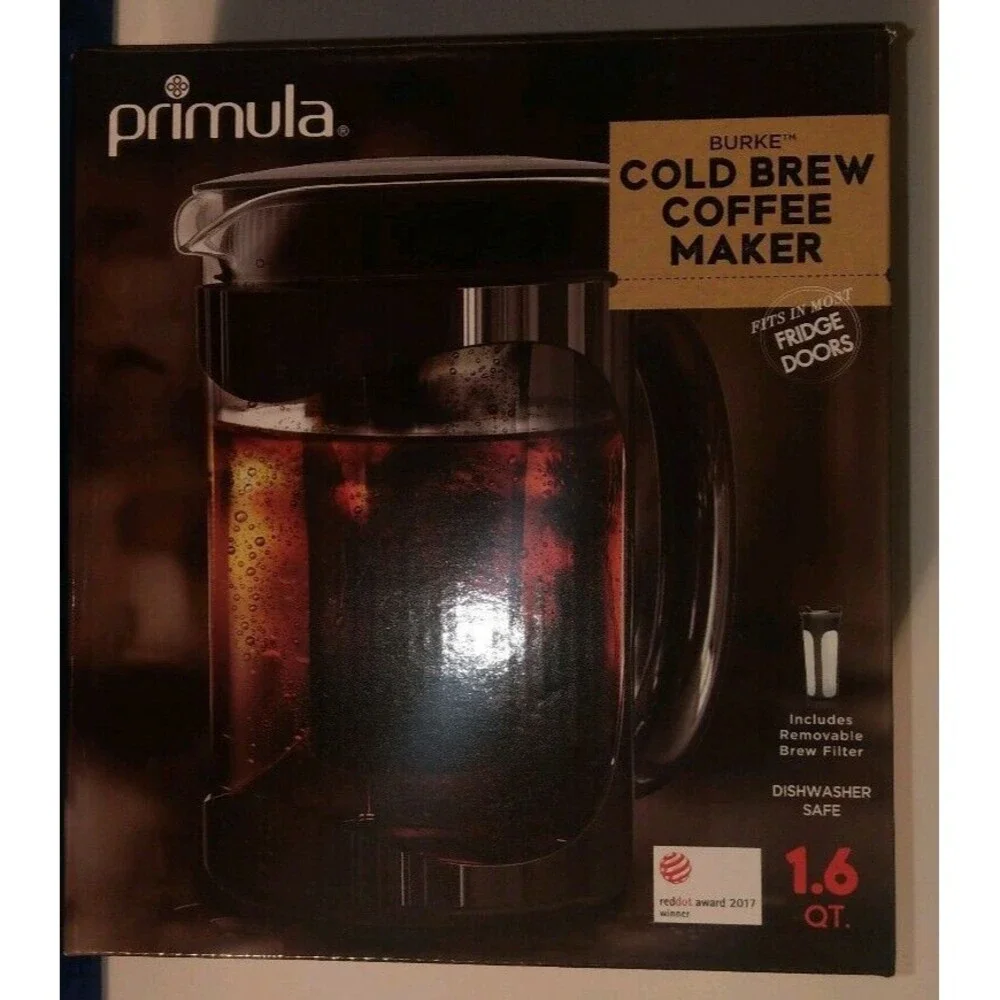 EUC PRIMULA  Cold Brew Coffee Maker + Brew Filter - 1.6 Quarts
